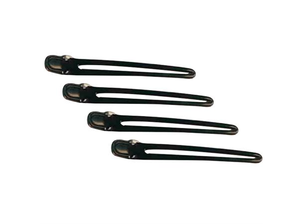 Klips Delingsklips Sort/Metall 12stk 