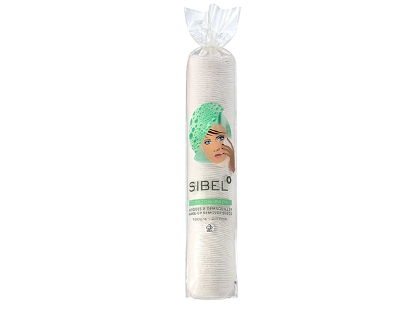 Pads til sminkefjerning 120stk 100% bomull 