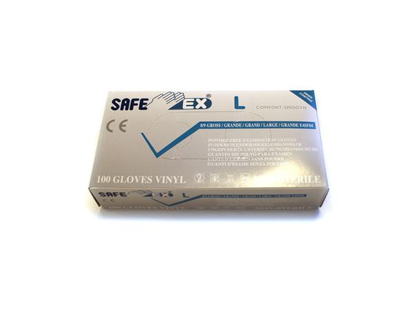Hansker Vinyl L pudderfri 100stk 