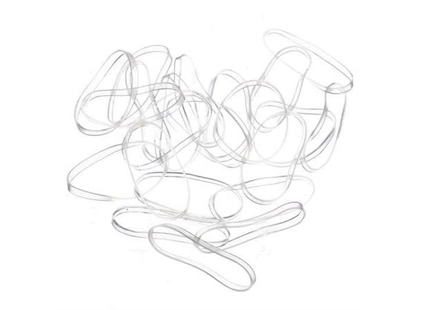 Hårstrikk mini transparent TPU ca50stk 