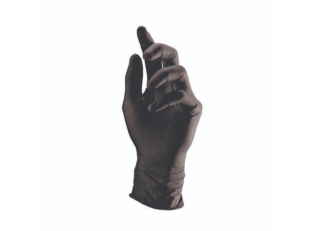 Hansker Nitril S 100pk Sort 