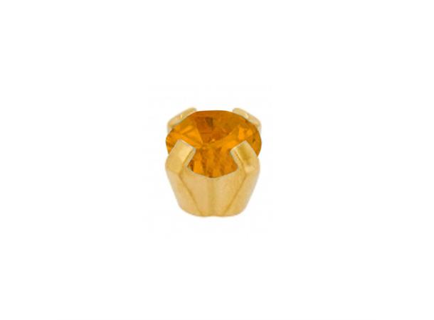 S111Y Topaz Clawset Gold Caflon