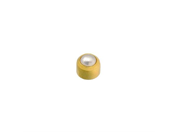 SYMP12 Pearl Bezelset Mini Gold Caflon