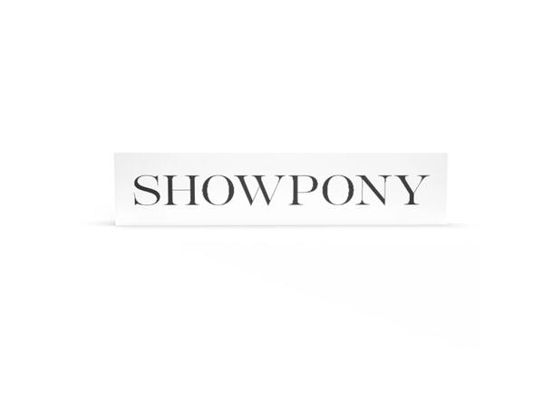 Skilt Showpony Akryl 
