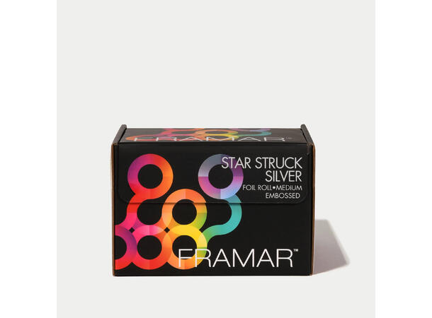 Alufolie Framar Tekstur 100m Rull 15MY Star Struck Silver 