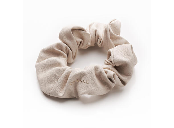Leather Scrunchie Cream CORINNE 