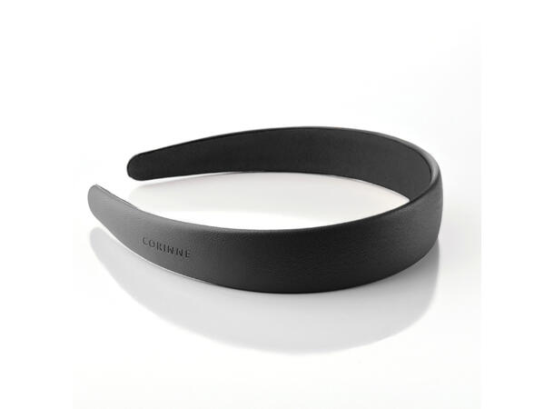 Vegan Diadem Wide Plain Black CORINNE 