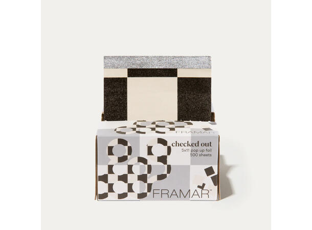 Framar Pop up Foil - Checked Out Alu Folie ark 500stk 15x30cm 