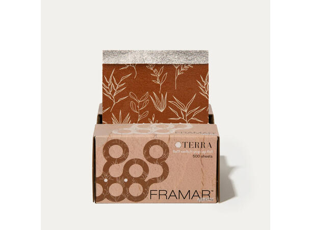 Framar Pop up Foil - Naturals Terra Alu Folie ark 500stk 15x30cm 