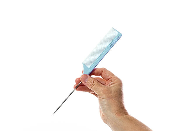 Tail Comb with Steel Tip - Sky 