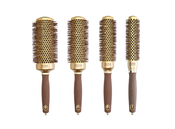 Rundbørste Olivia Garden Expert Blowout Speed Gold & Brown