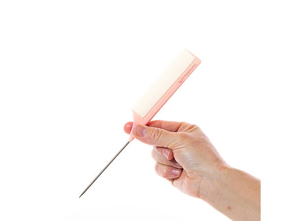 Tail Comb with Steel Tip - Coral 