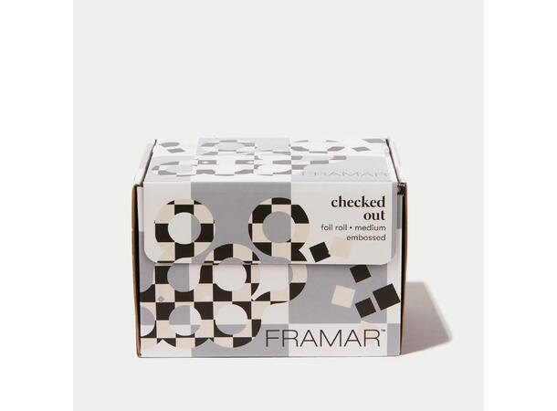 Alufolie Framar Tekstur 100m Rull Checked Out 