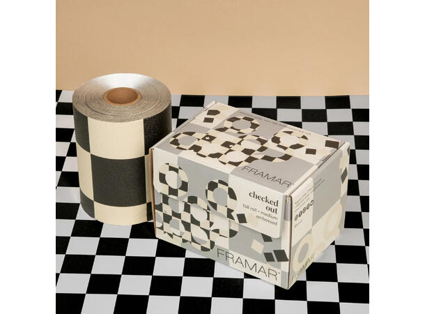 Alufolie Framar Tekstur 100m Rull Checked Out 