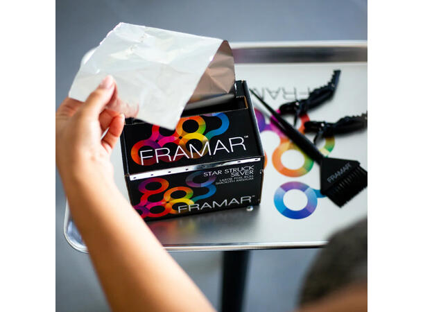 Alufolie Framar 500m Rull Star Struck Silver 12,7cm x 500 meter 