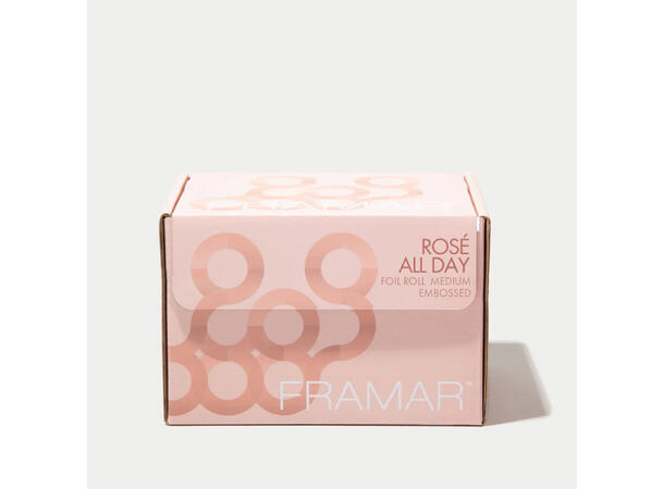 Alufolie Framar Tekstur 100m Rull Rose Gold 