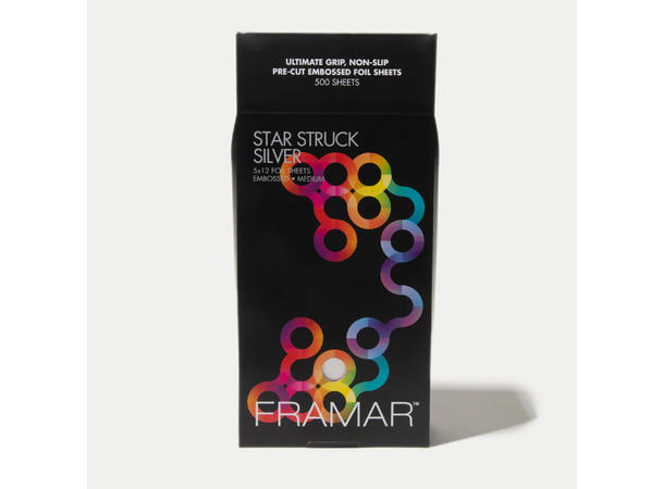 Framar Pre-Cut Embossed Medium Star Struck Silver 500ark 
