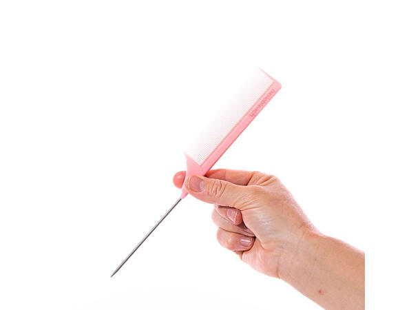 Tail Comb with Steel Tip - Pink Pop 