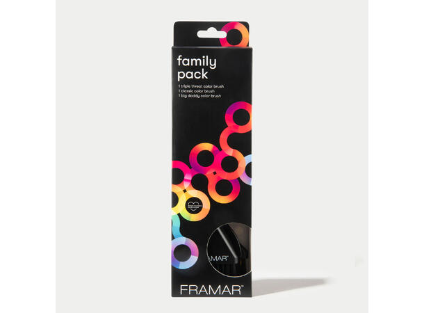 Fargepensel Framar Family Set 3-Pack 