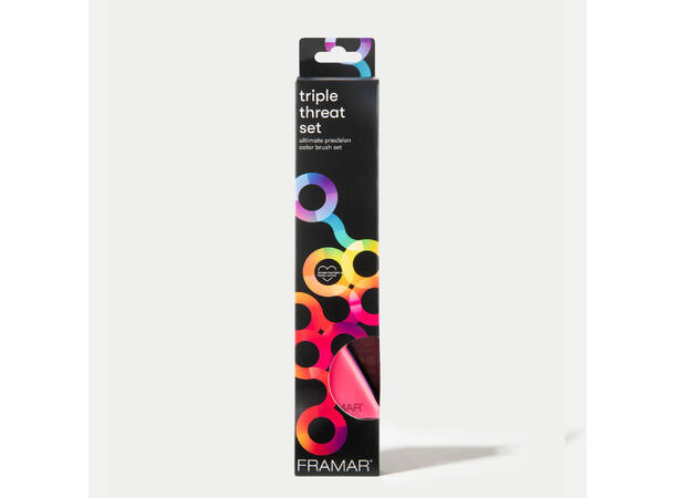 Fargepensel Framar Triple Threat 3-Pack 